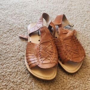 Women's Tan Leather Sandals